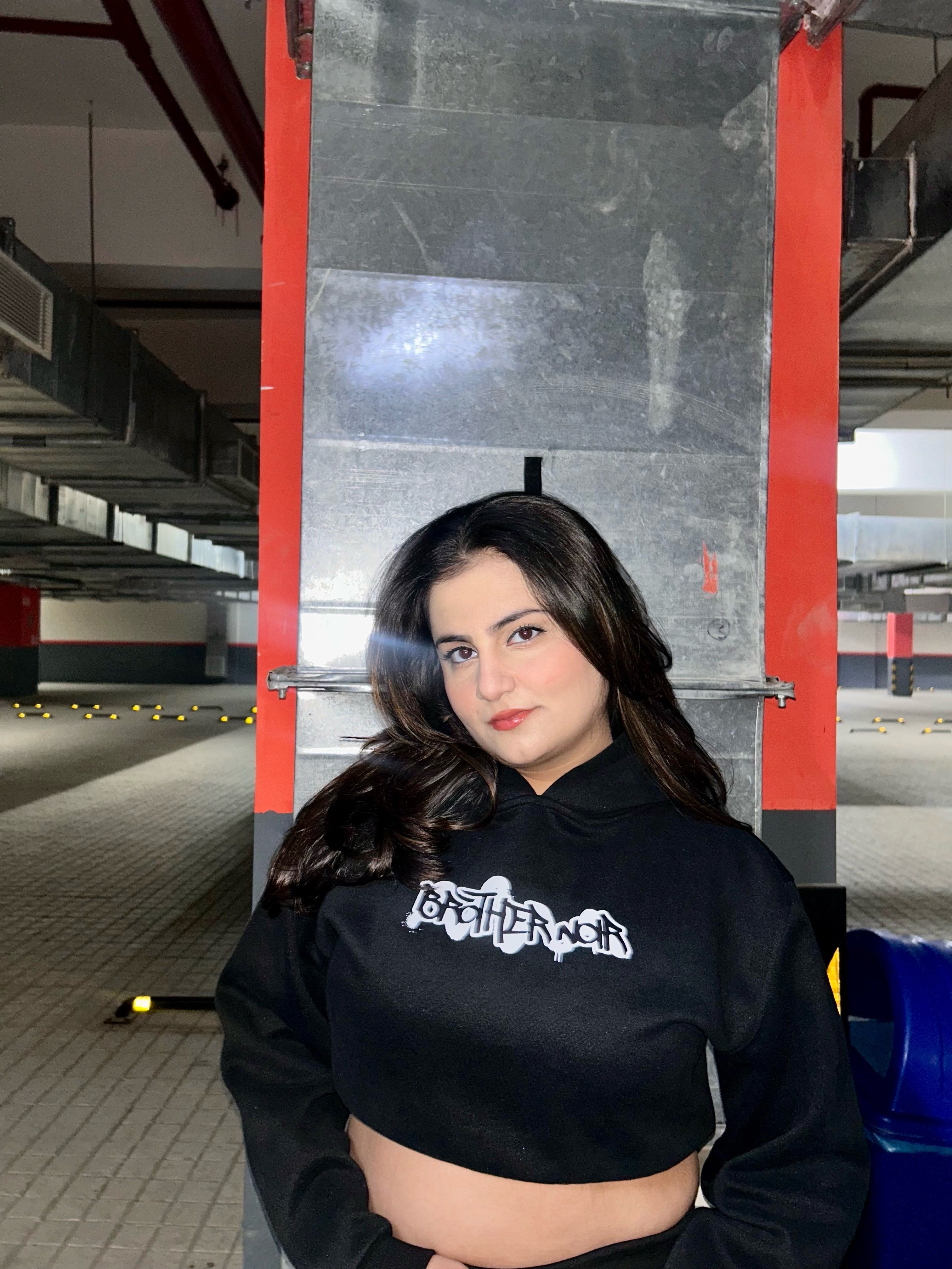 Brothernoir Cropped Hoodie