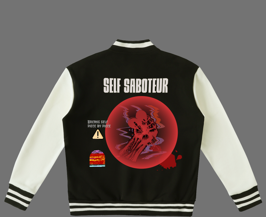 Self Saboteur Varsity Jacket
